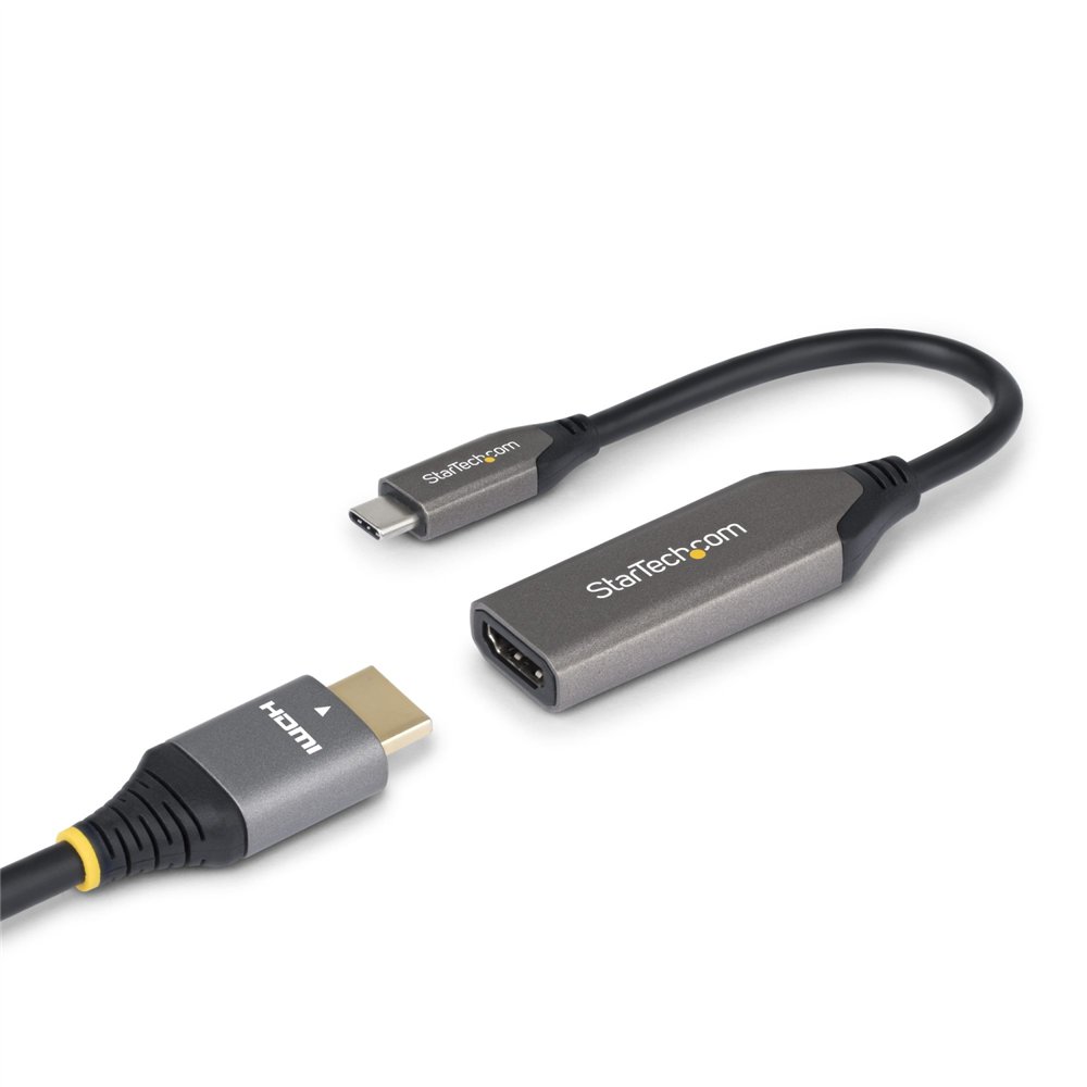 startech.com adaptador usb-c a hdmi - usb tipo c - 8k60hz/4k120hz - compatible con thunderbolt/usb4 - conversor usb c a hdmi 2.1
