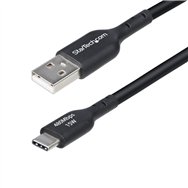startech.com cable cargador usb-a a usb-c de 4m - cable adaptador usb-a a usb tipo c - 3a - cable de carga y sincronización - us
