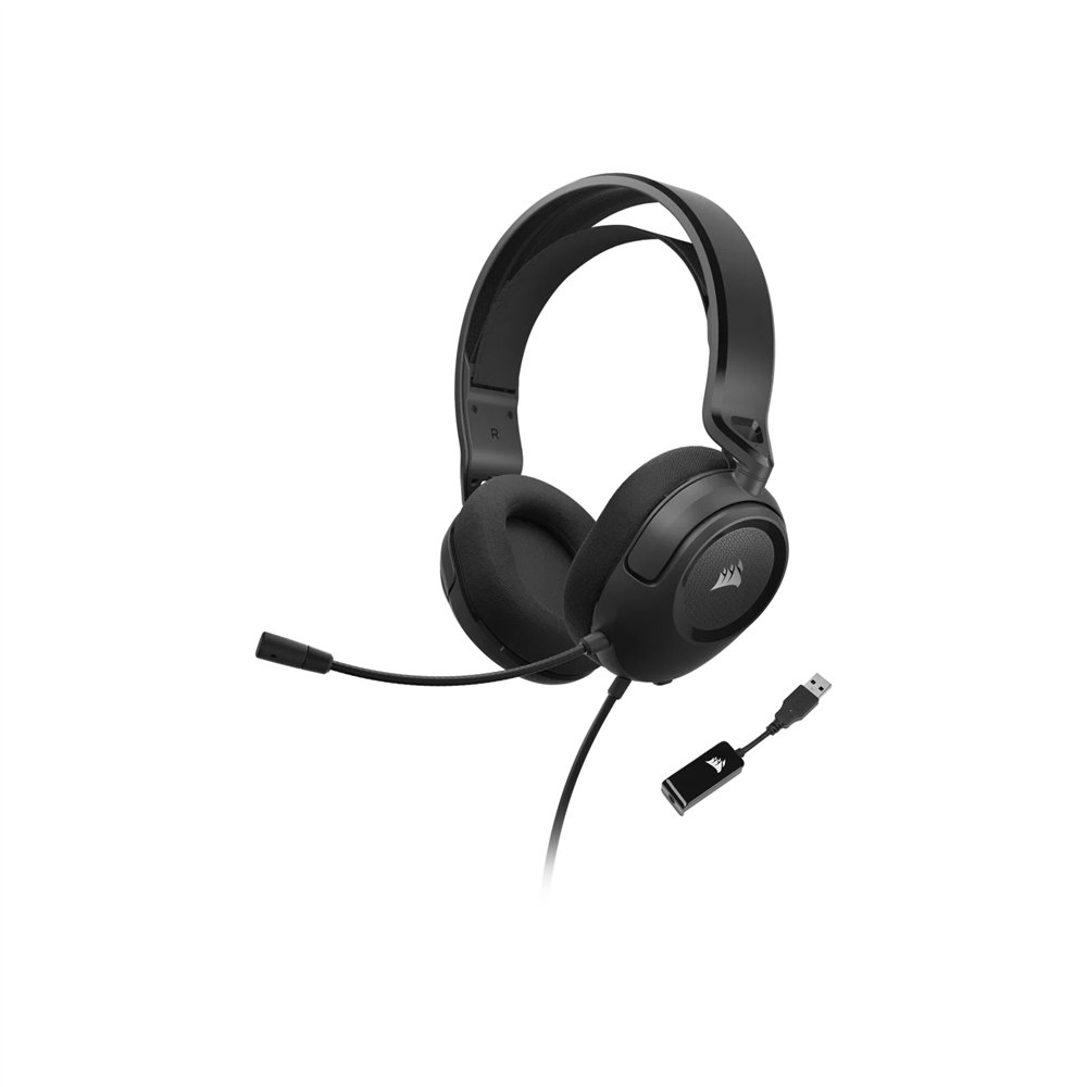 corsair hs35 surround v2 auriculares alámbrico diadema juego negro
