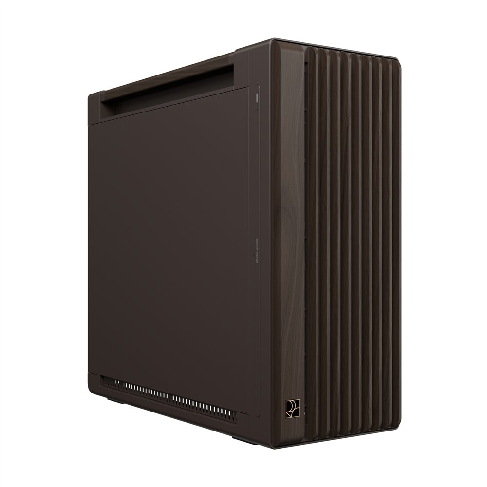 asus proart pa602 wood edition retro brown - metal panel midi tower marrón