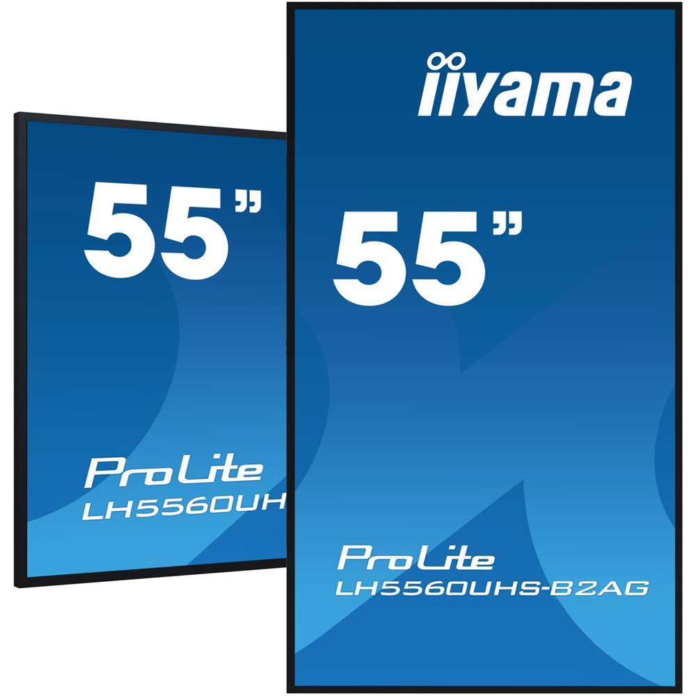 iiyama lh5560uhs-b2ag pantalla de señalización pizarra de caballete digital 138,7 cm (54.6") led wifi 500 cd / m² 4k ultra hd ne