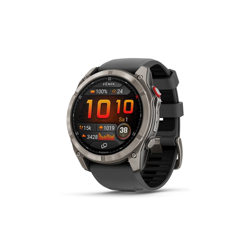 garmin fēnix 8 pro 3,56 cm (1.4") amoled 51 mm digital 454 x 454 pixeles pantalla táctil grafito, titanio wifi gps (satélite)