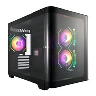 fsp s380-ba carcasa mini tower mitx, matx negro argb