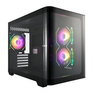 fsp s380-ba carcasa mini tower mitx, matx negro argb