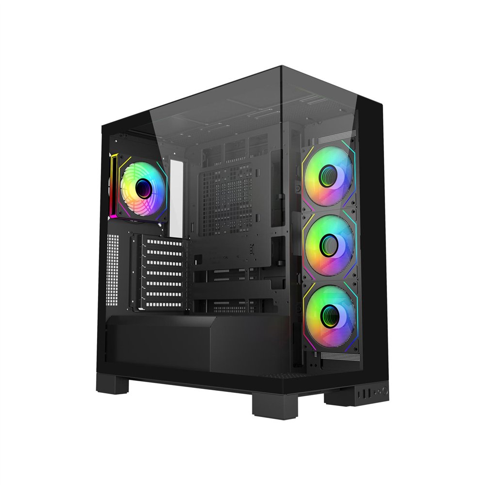 fsp m540-ba carcasa midi tower mitx, matx, atx (btf) negro