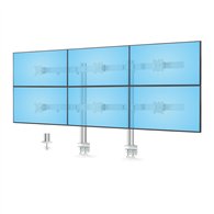 startech.com 6-monitor-arm-a soporte para monitor 81,3 cm (32") escritorio blanco