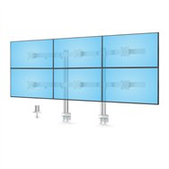 startech.com 6-monitor-arm-a soporte para monitor 81,3 cm (32") escritorio blanco