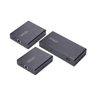startech.com extensor divisor de 2 puertos hdmi 4k 60hz por cable cat6 ethernet - juego de distribución 1x2 hdmi con ir y power 