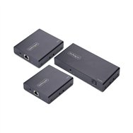 startech.com extensor divisor de 2 puertos hdmi 4k 60hz por cable cat6 ethernet - juego de distribución 1x2 hdmi con ir y power 
