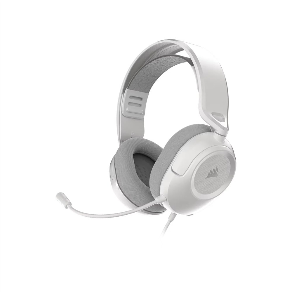 corsair hs35 v3 auriculares alámbrico diadema juego blanco