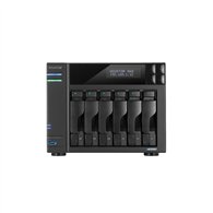 asustor lockerstor 6 gen2 nas escritorio intel® celeron® n5105 8 gb ddr4 unidad de disco duro adm negro