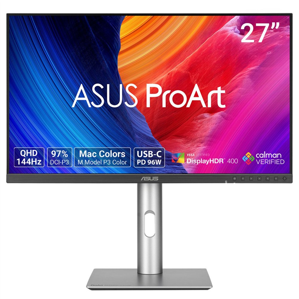 asus proart pa278cgrv pantalla para pc 68,6 cm (27") 2560 x 1440 pixeles wide quad hd lcd plata