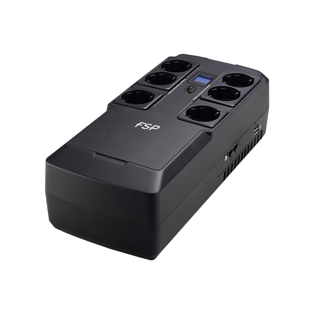 fsp nanofit 800 sistema de alimentación ininterrumpida (ups) en espera (fuera de línea) o standby (offline) 0,8 kva 480 w 6 sali