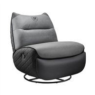 cougar overlord neo sofá de gaming asiento acolchado tapizado negro, gris