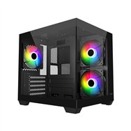fsp s140-ba carcasa mini tower mitx, matx negro argb