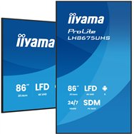 iiyama lh8675uhs-b2ag pantalla de señalización pantalla plana para señalización digital 2,17 m (85.6") lcd wifi 500 cd / m² 4k u