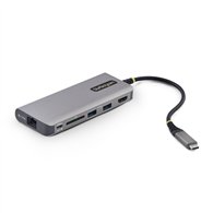 startech.com adaptador multipuertos usb-c a hdmi - pd 140w - hub ladrón usb de 3 puertos - 4k 60hz - ranura para tarjetas sd - m