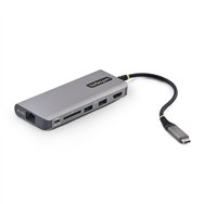 startech.com adaptador multipuertos usb-c a hdmi - pd 140w - hub ladrón usb de 3 puertos - 4k 60hz - ranura para tarjetas sd - m