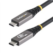 startech.com cable usb4 3m - cable usb-c certificado usb-if - 20gbps - pd 240w epr - 4k120 - dp 2.1 - cable usb tipo c - recubri
