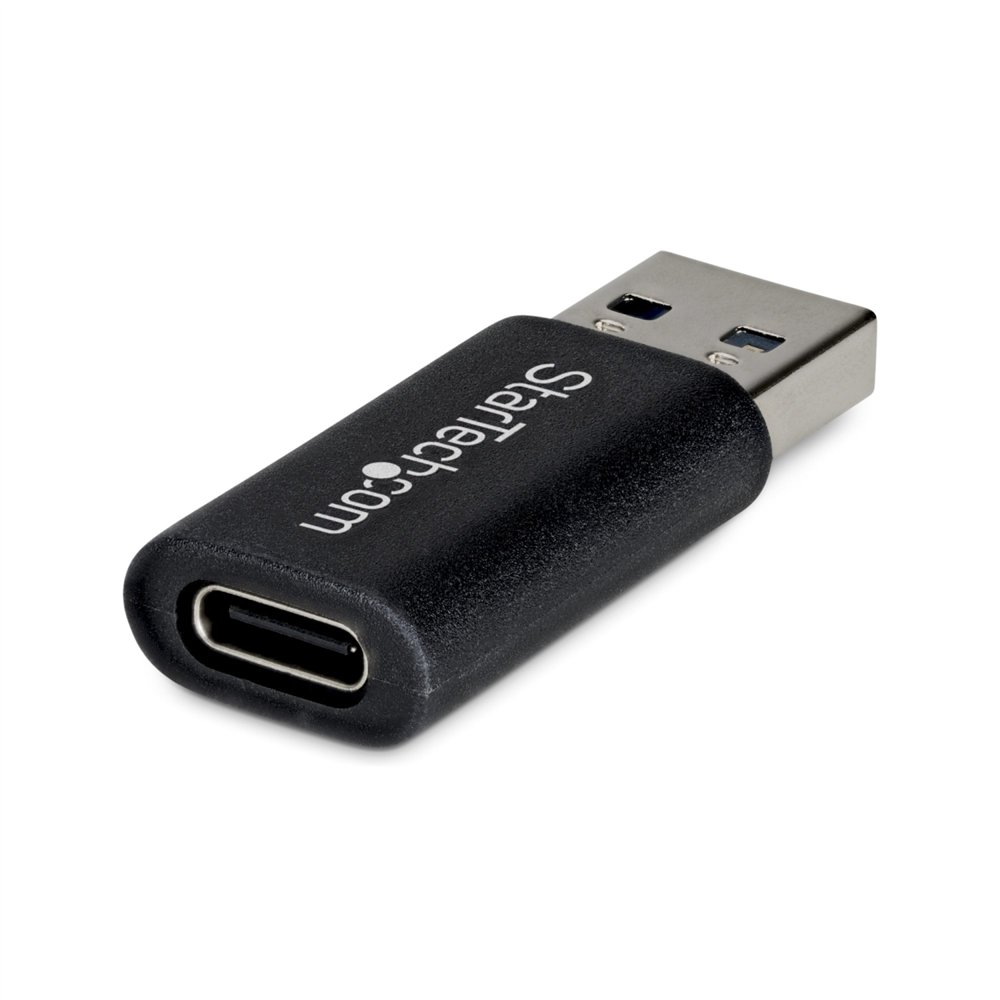 startech.com adaptador usb-a macho a usb-c hembra - conversor a usb a tipo c - usb a usb tipo c - 10gbps - 5v 900ma - adaptador 