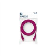 phasak cable de red 100% cu cat.6 utp sólido violeta 0.25 m