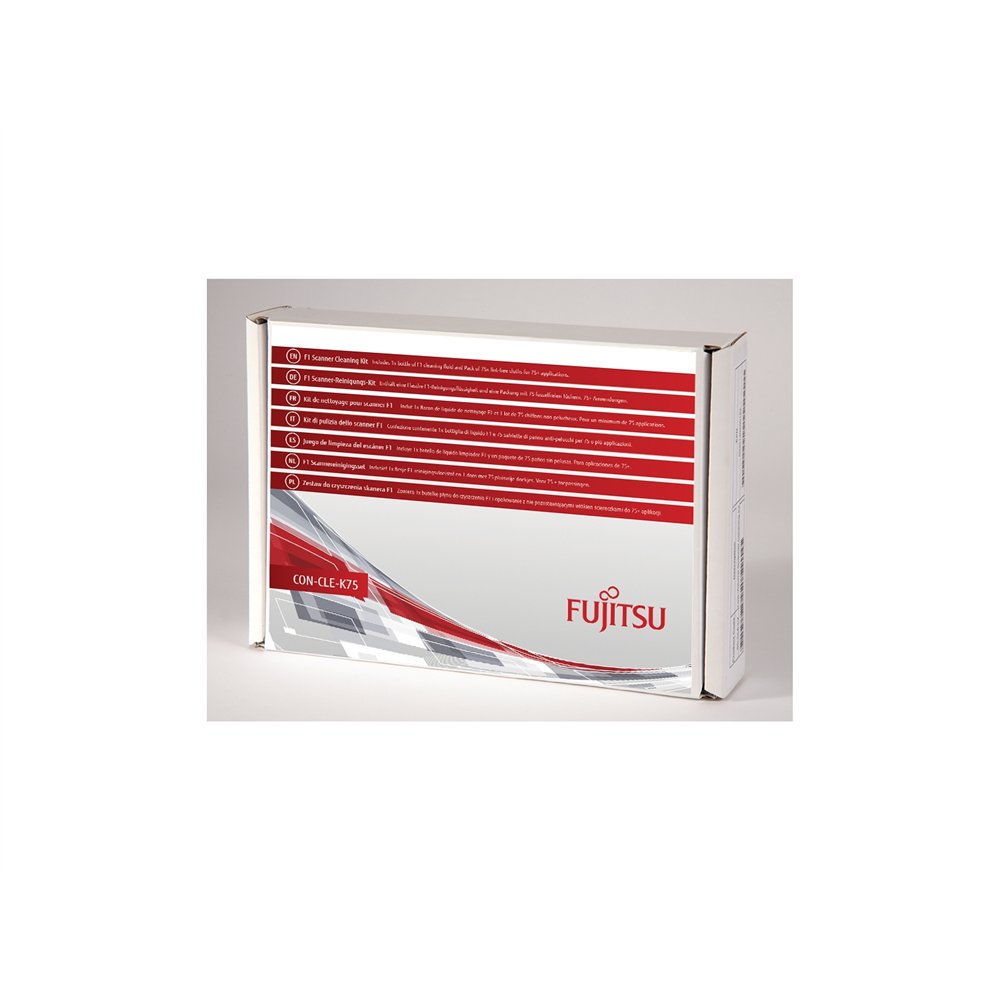 fujitsu con-cle-k75 kit de limpieza para computadora escáner paños secos para limpieza de equipos