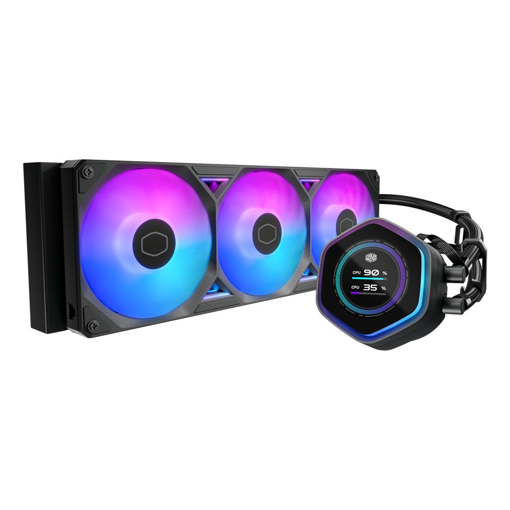 cooler master masterliquid atmos ii 360 lcd black procesador kit de refrigeración líquida 12 cm negro 1 pieza(s)