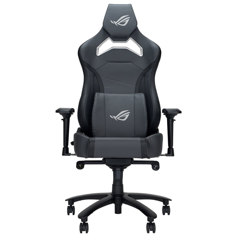 asus rog chariot x core silla para videojuegos universal asiento acolchado negro, gris