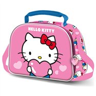 bolsa portameriendas 3d heart hello kitty