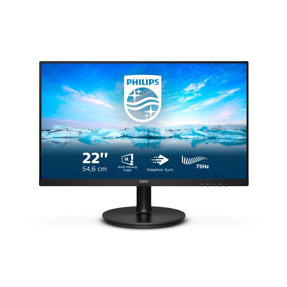 philips v line 222v8la/00 pantalla para pc 54,6 cm (21.5") 1920 x 1080 pixeles full hd lcd negro