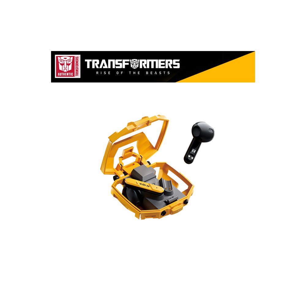 auriculares inalámbricos transformers tf-t32 true wireless bluetooth bumblebee con estuche de carga