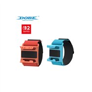 bandas de muñeca dobe ajustables para joy-con nintendo switch 2 rojo y azul