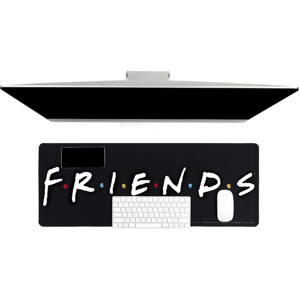alfombrilla de escritorio friends 80 x 30 cm antideslizante para teclado y ratón