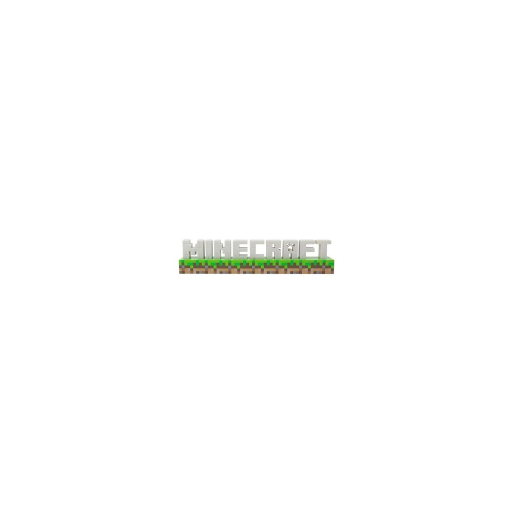 lámpara logo minecraft paladone con luz decorativa para escritorio o gaming