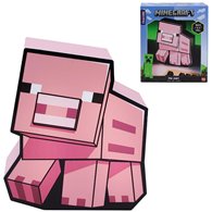 lámpara minecraft pig box con figura de cerdo y luz decorativa