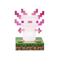 lámpara icons minecraft ajolote 12 cm con luz decorativa