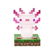 lámpara icons minecraft ajolote 12 cm con luz decorativa