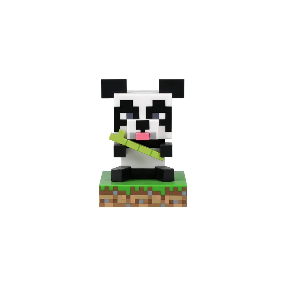 lámpara icons minecraft panda 10 cm con luz decorativa