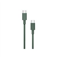 cable nubbeh borealis usb-c a usb-c 1,5 m 3a verde de silicona líquida