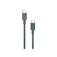 cable nubbeh borealis usb-c a usb-c 1,5 m 3a verde de silicona líquida