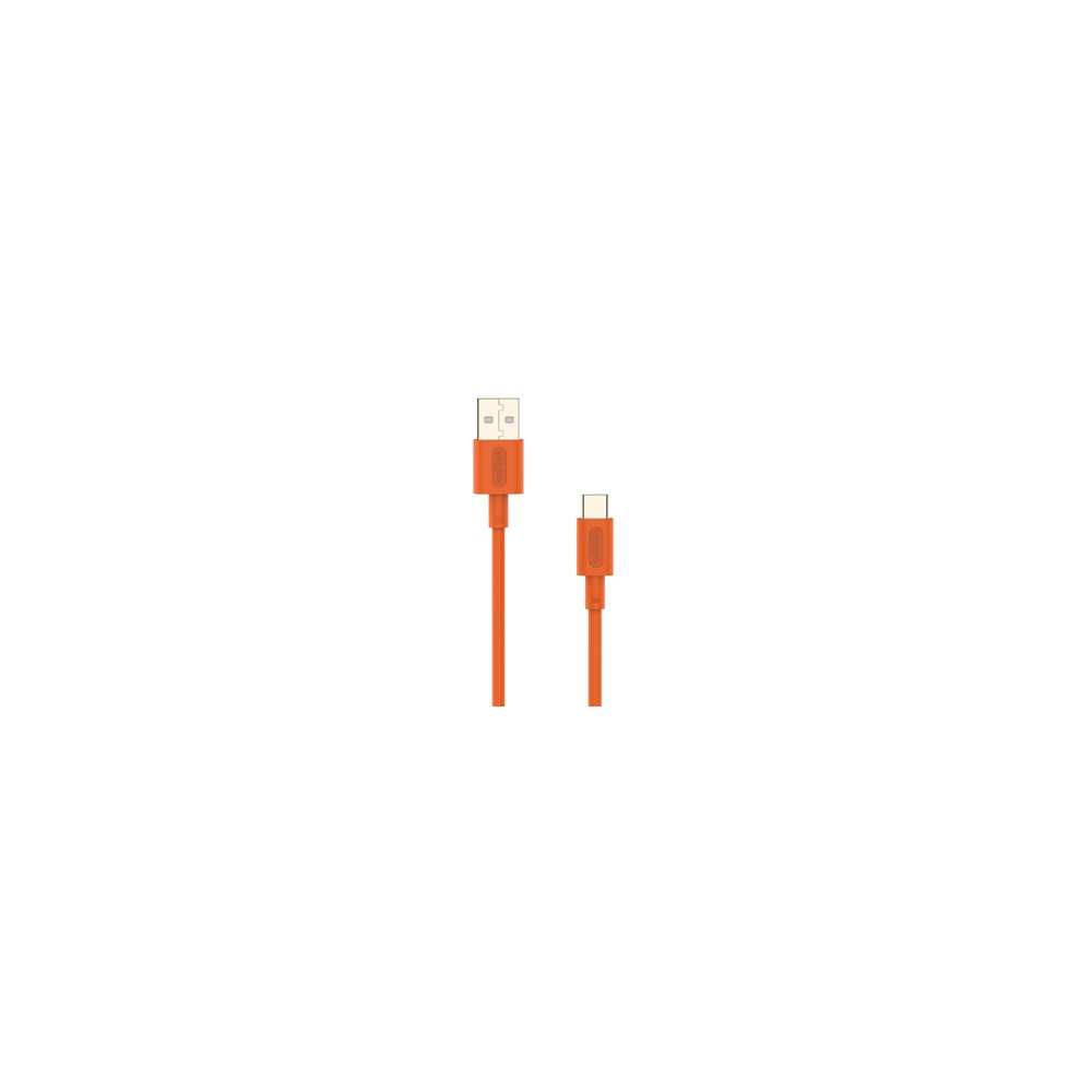 cable nubbeh elisium usb-c a usb-a 1 m 3a naranja tpe