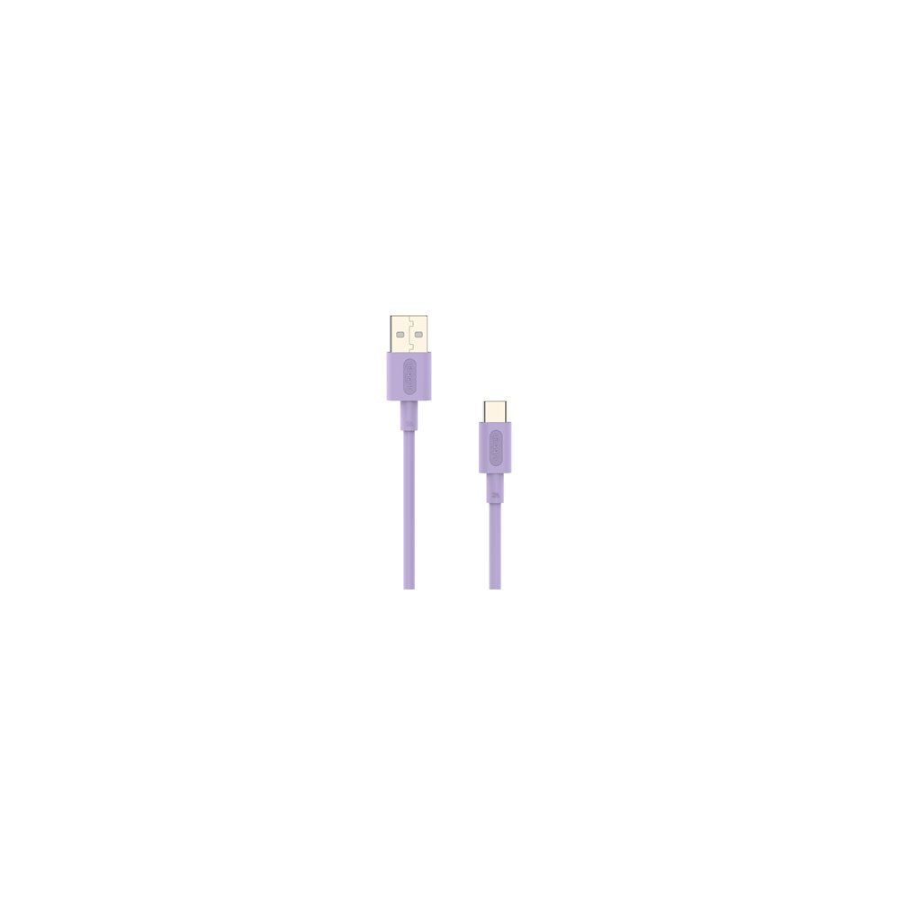 cable nubbeh elisium usb-c a usb-a 1 m 3a lila tpe