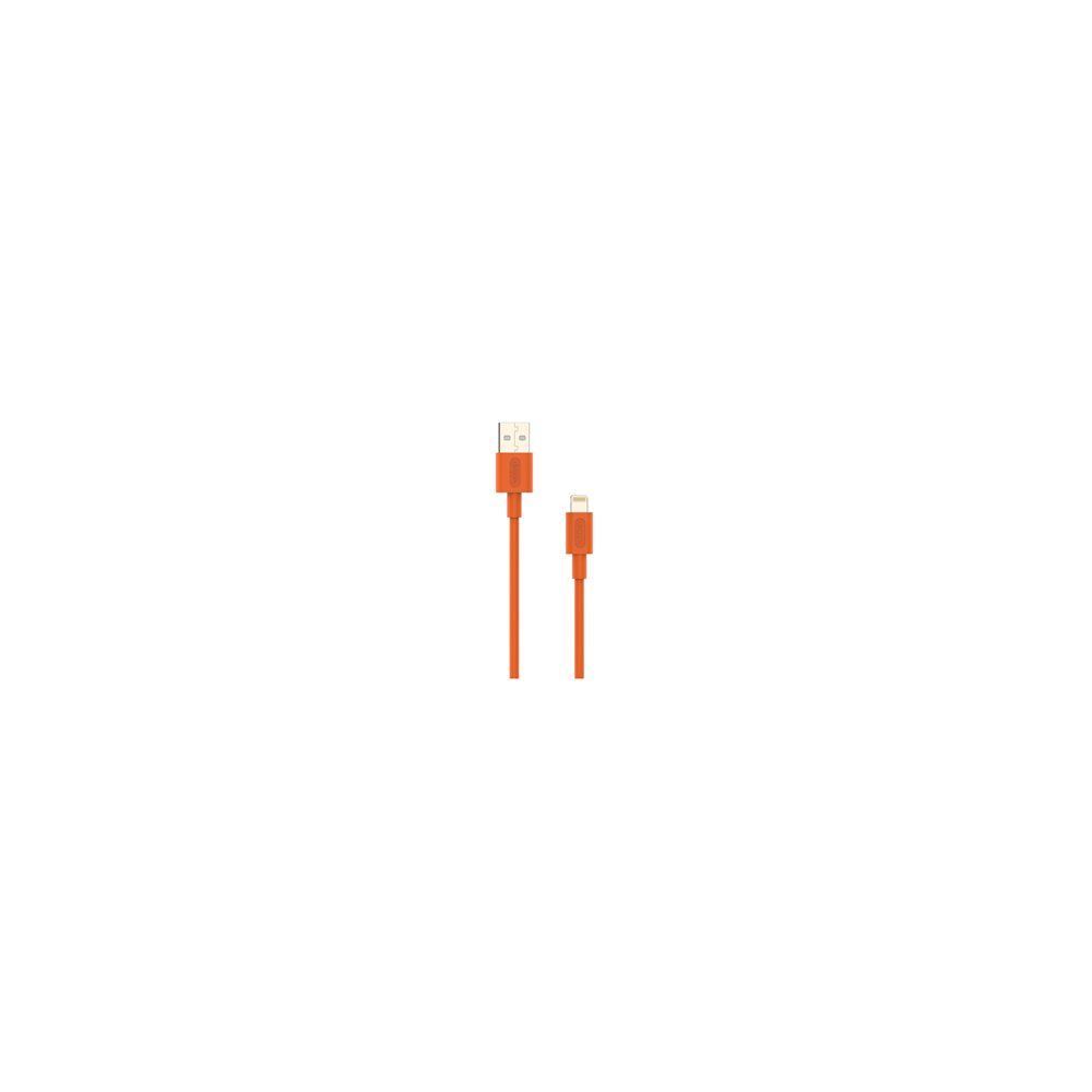 cable nubbeh elisium lightning a usb-a 1 m 2a naranja tpe