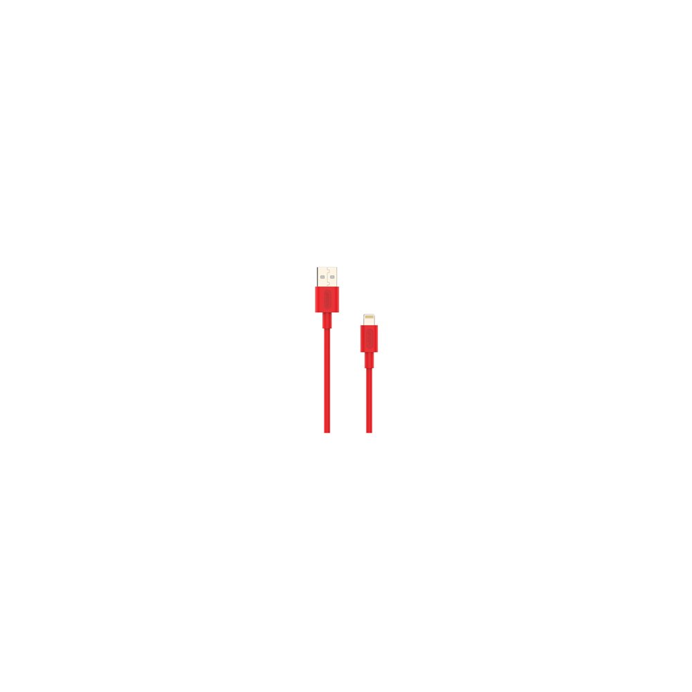 cable nubbeh elisium lightning a usb-a 1 m 2a rojo tpe
