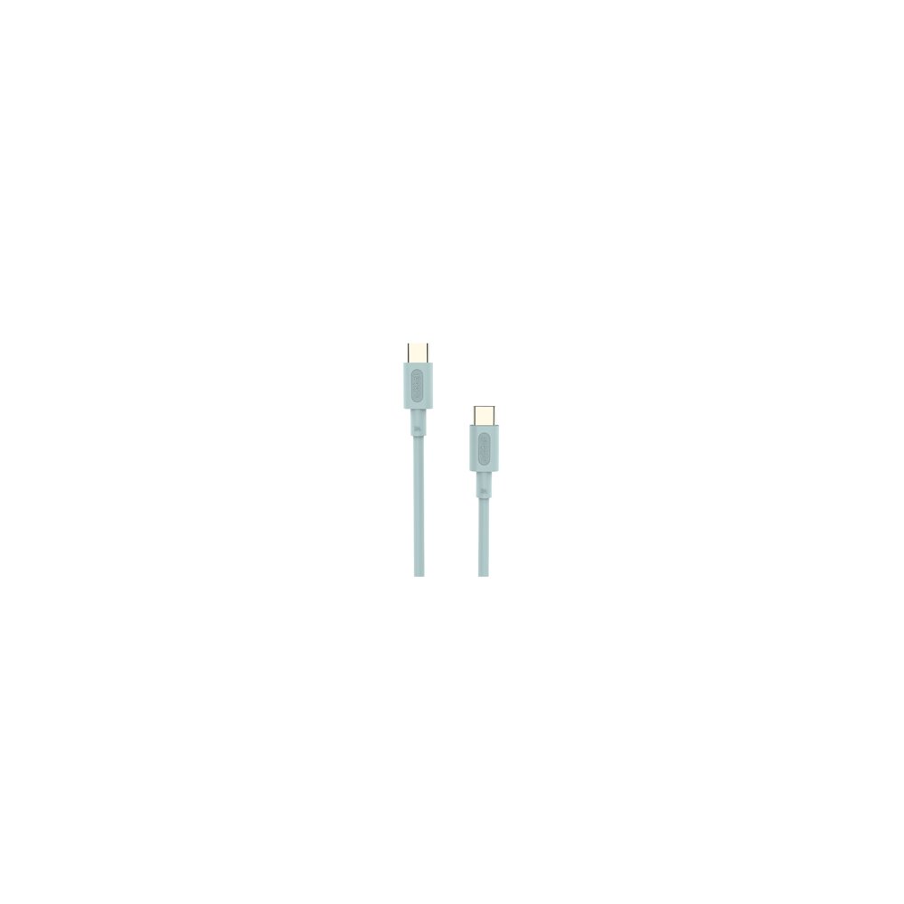 cable nubbeh elisium usb-c a usb-c 1 m 3a turquesa tpe