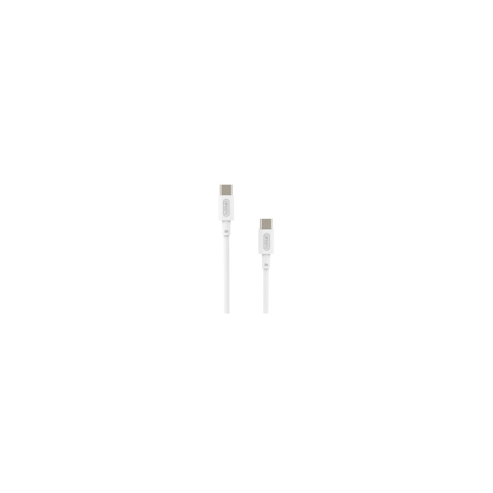 cable nubbeh elisium usb-c a usb-c 1 m 3a blanco tpe