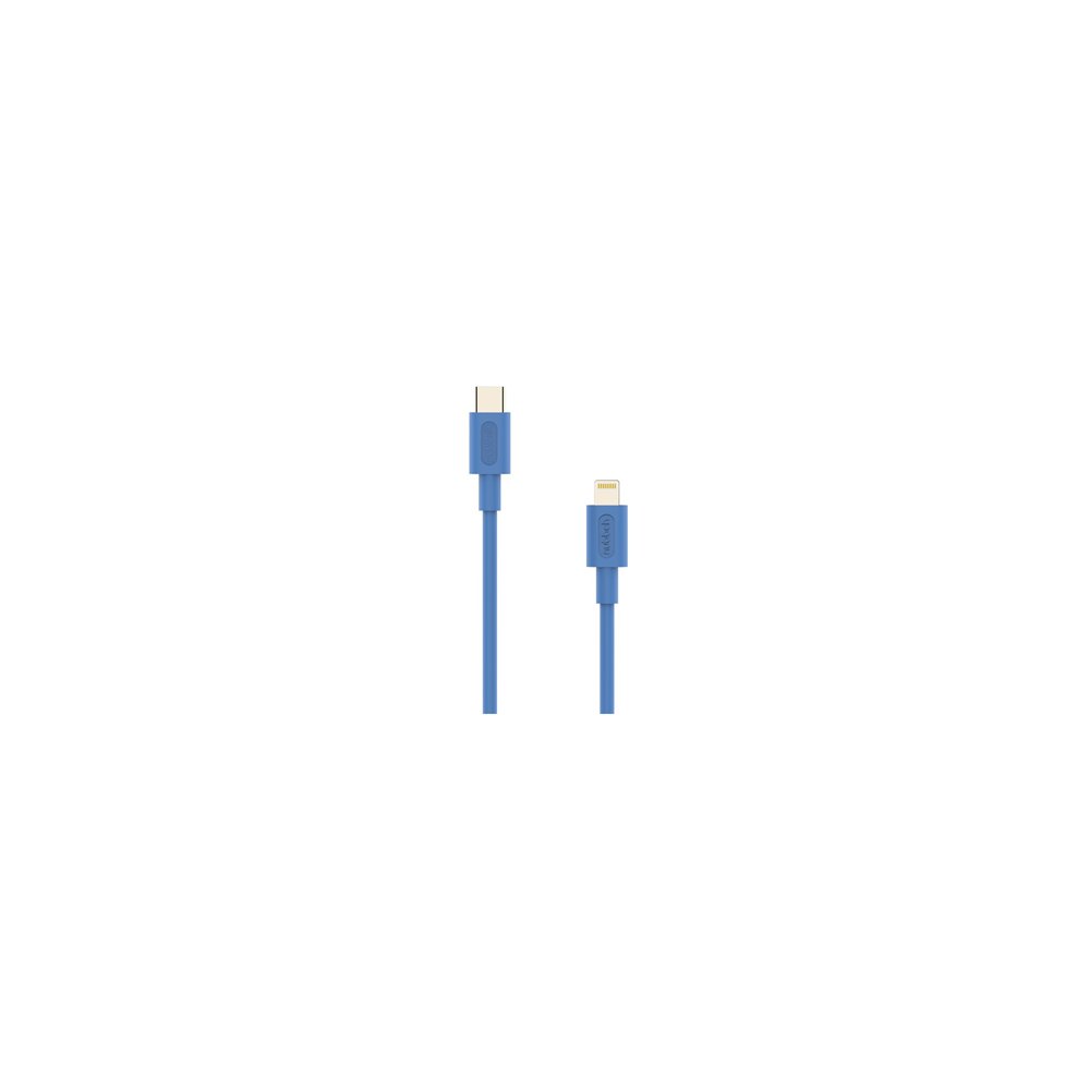 cable nubbeh elisium lightning a usb-c 1 m 2a azul tpe