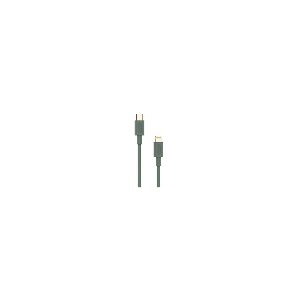 cable nubbeh elisium lightning a usb-c 1 m 2a verde tpe
