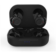 auriculares nubbeh breeze sport inalámbricos negros con estuche de carga 60/400 mah