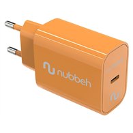 cargador de pared nubbeh bhoot usb-c power delivery 3.0 25w naranja